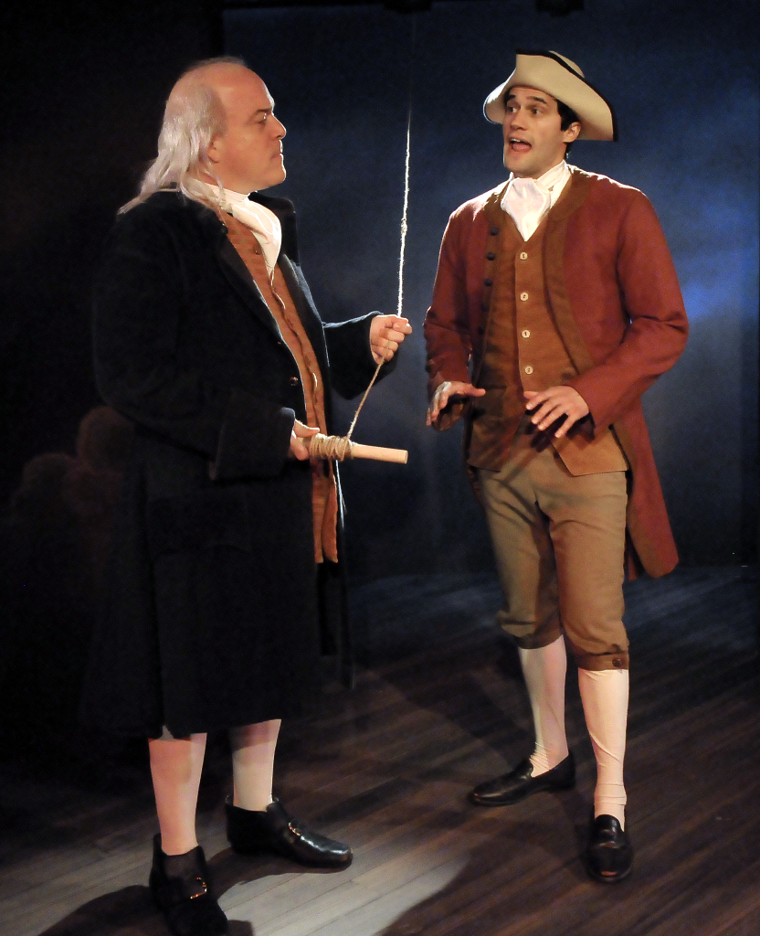 Ted Barton (Benjamin Franklin) & Dan Fagan (William Franklin)